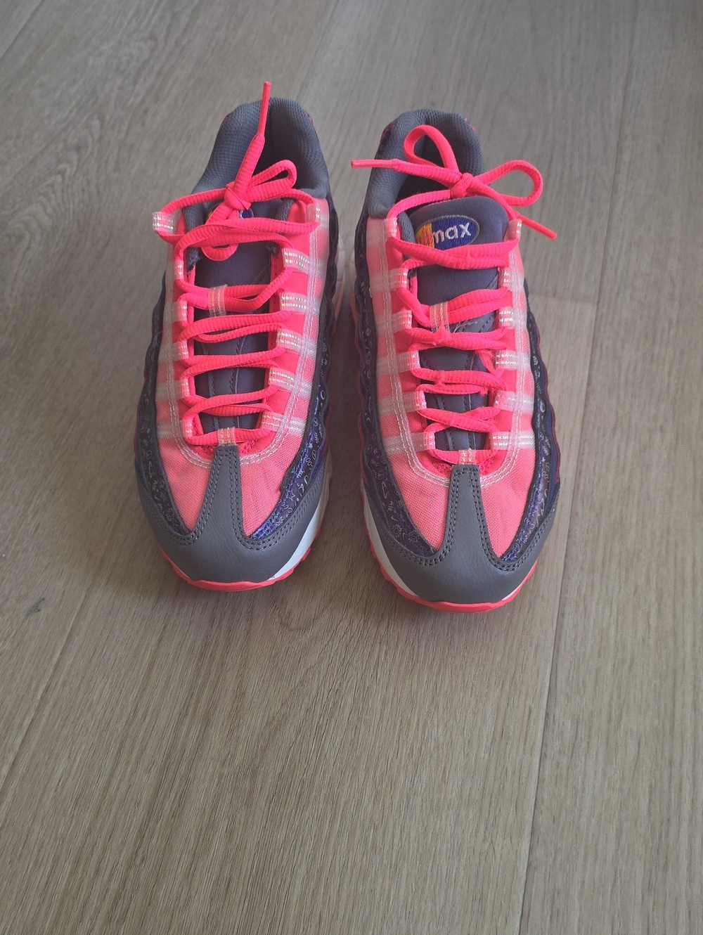 Nike Women's Running Sneakers - Neon Pink and Gray
